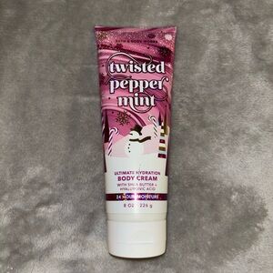 bath and body works twisted peppermint body cream
